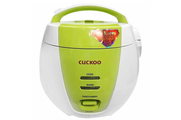 Nồi cơm điện 1.0L Cuckoo CR-0661 - Xanh/Cam